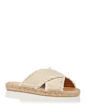 Shop Castaã±er Women's Palmera Espadrille Slide Sandals In Ivory