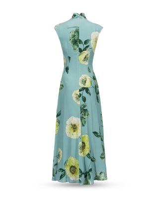 pinko floral dress Midi Flared Floral-print Dress
