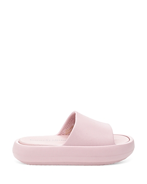 J/slides Women's Squish Platform Slide Sandals In Light Pink Eva