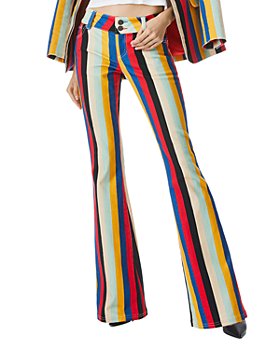 Alice and Olivia - Stacey Bell Bottom Jeans in Boheme Stripe