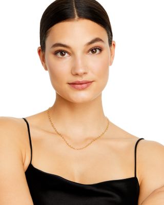 Temple St. Clair 18K Gold Extra Small Oval Chain, 18''