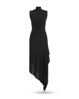 HALSTON Layla Asymmetric Midi Dress | Bloomingdale's Women