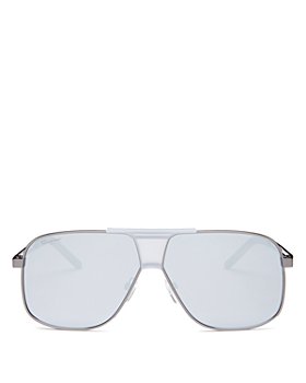 Salvatore Ferragamo - Men's Brow Bar Aviator Sunglasses, 63mm