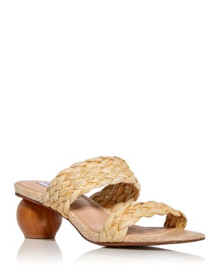 STEVE MADDEN Vows Woven Strap High Heel Slide Sandals Bloomingdale's