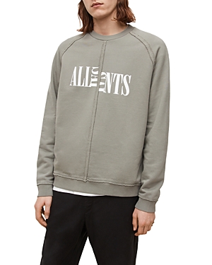 ALLSAINTS NICO RELAXED FIT SPLIT LOGO CREWNECK SWEATSHIRT