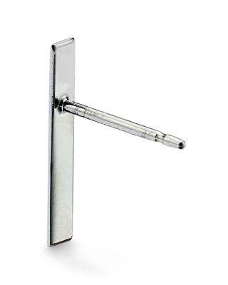 Bar Stud Earrings in 14K White Gold 