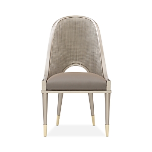 Caracole Cane I Join You Dining Chair In Neutral Metallic