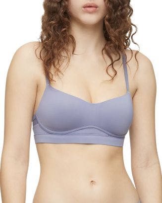 Calvin Klein Perfectly Fit Flex Lightly Lined Wirefree Bralette In  Sandalwood