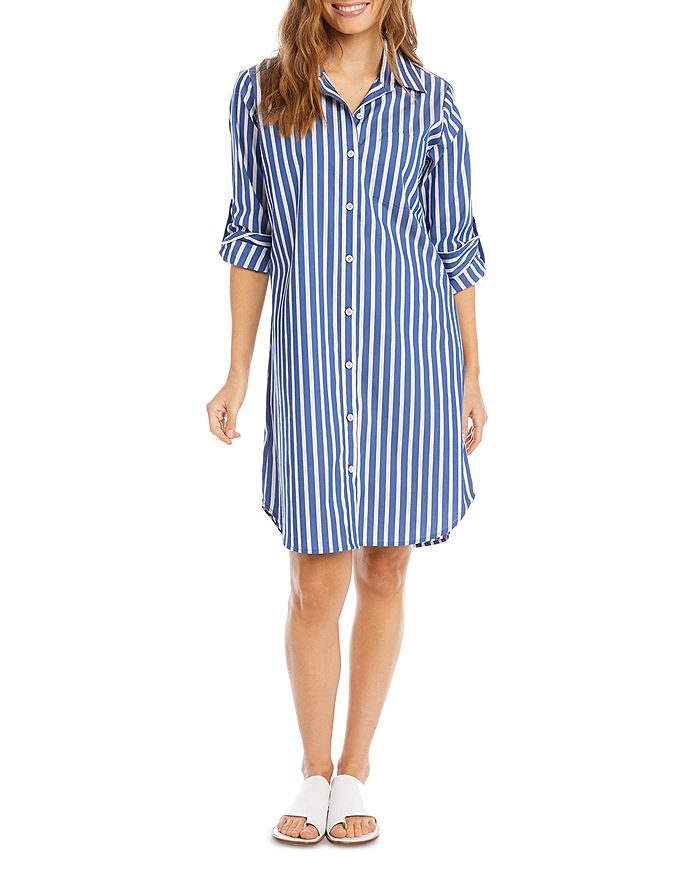 Karen Kane Striped Shirt Dress | Bloomingdale's