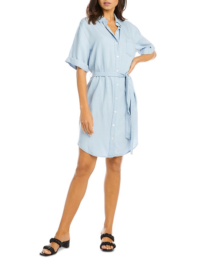 Karen Kane Chambray Shirt Dress Bloomingdale s