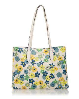 kate spade yellow purse with flowers