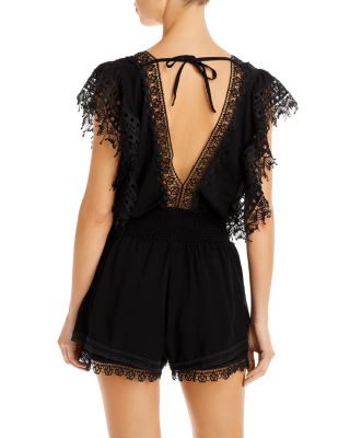 Black Romper - Bloomingdale's