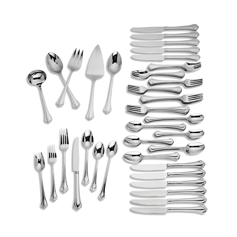 Lenox Chelse Muse 18/10 Stainless Steel 65-pc. Flatware Set, Service For 12, Created For Macy's In Metallic