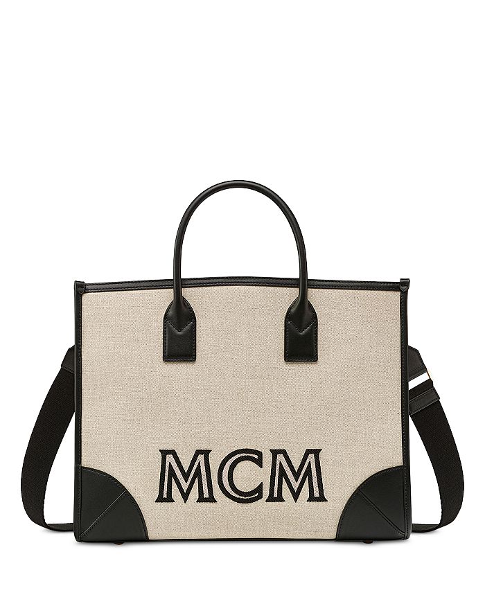 MCM Large München Tote in Italian Canvas | Bloomingdale's