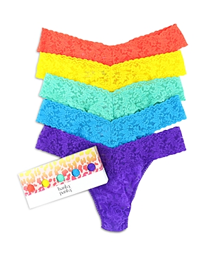 HANKY PANKY SIGNATURE ORIGINAL-RISE THONGS, SET OF 5