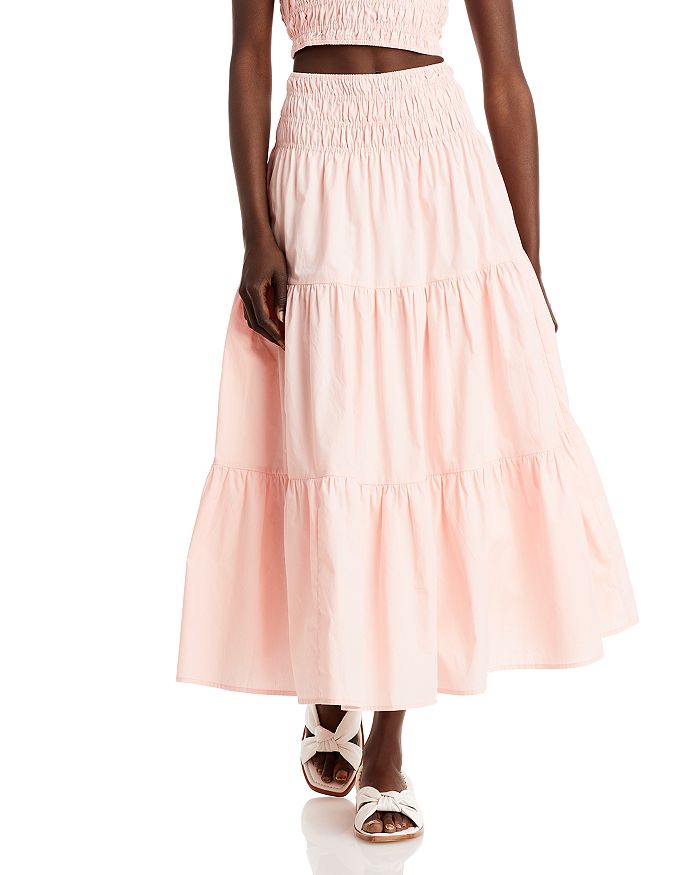 AQUA Tiered Maxi Skirt - 100% Exclusive | Bloomingdale's