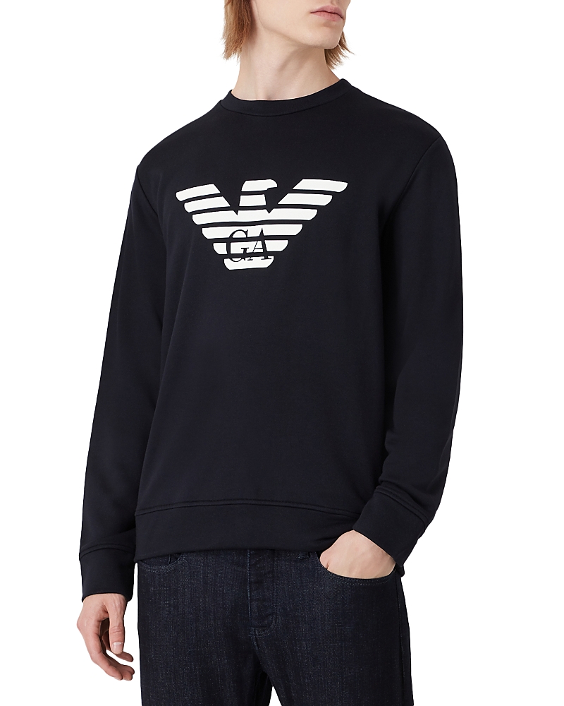 ARMANI COLLEZIONI ARMANI ESSENTIAL JERSEY LOGO SWEATSHIRT