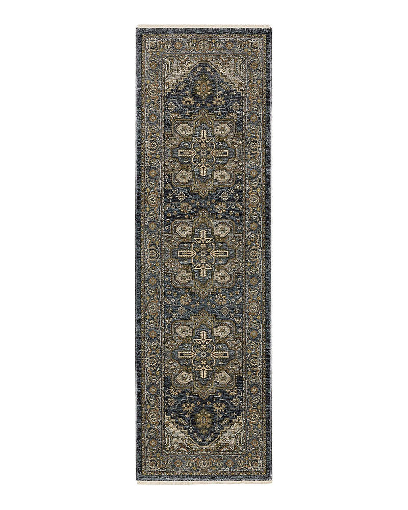 Oriental Weavers Aberdeen 1144q Runner Area Rug, 2'3 X 7'6 In Blue