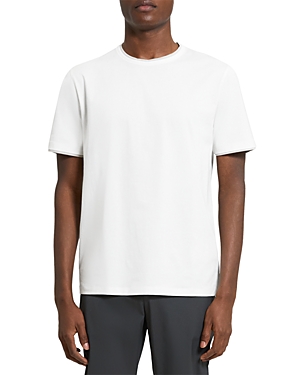 Theory Ryder Jersey T-shirt In Ivory/ Moon