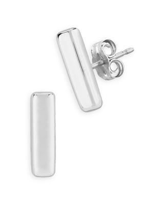 Bloomingdale's Fine Collection - Bar Stud Earrings in Sterling Silver