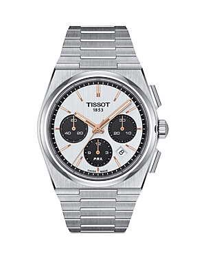 Tissot Prx Chronograph, 42mm In White/silver