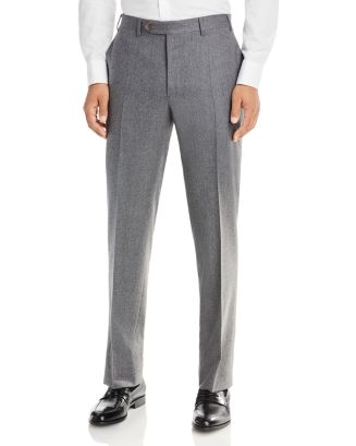 Canali Lightweight Flannel Classic Fit Trousers Regular Fit ...