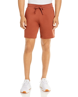 Alo Yoga French Terry Chill Shorts In Rust
