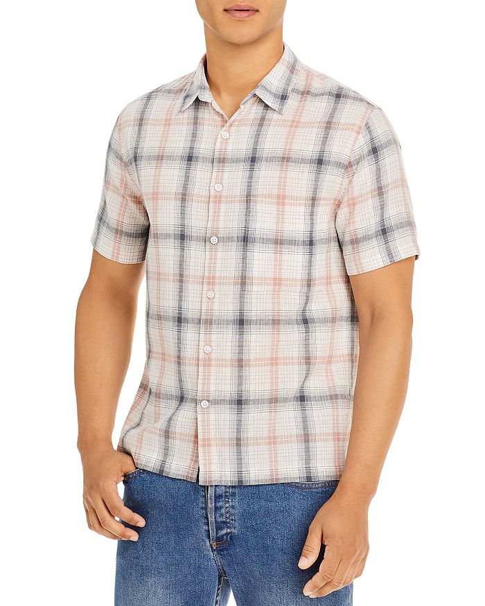 Vince Topanga Plaid Short Sleeve Shirt | Bloomingdale's