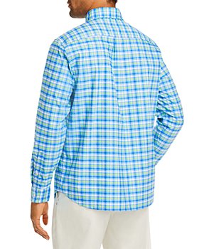 BLM Mens Cotton Plaid Long Sleeve Button Front Sport Shirt Mens Large 