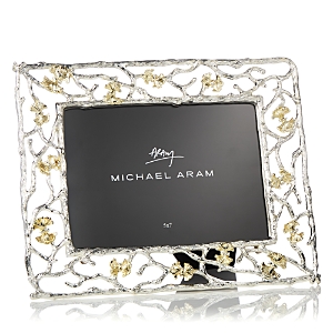 Shop Michael Aram Butterfly Ginkgo Luxe Frame, 5 X 7 - 100% Exclusive In Nickeltone/goldplate
