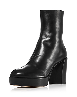 3.1 Phillip Lim Naomi Leather Platform Boots In Black