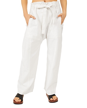 FREE PEOPLE SKY RIDER BELTED STRAIGHT LEG PANTS