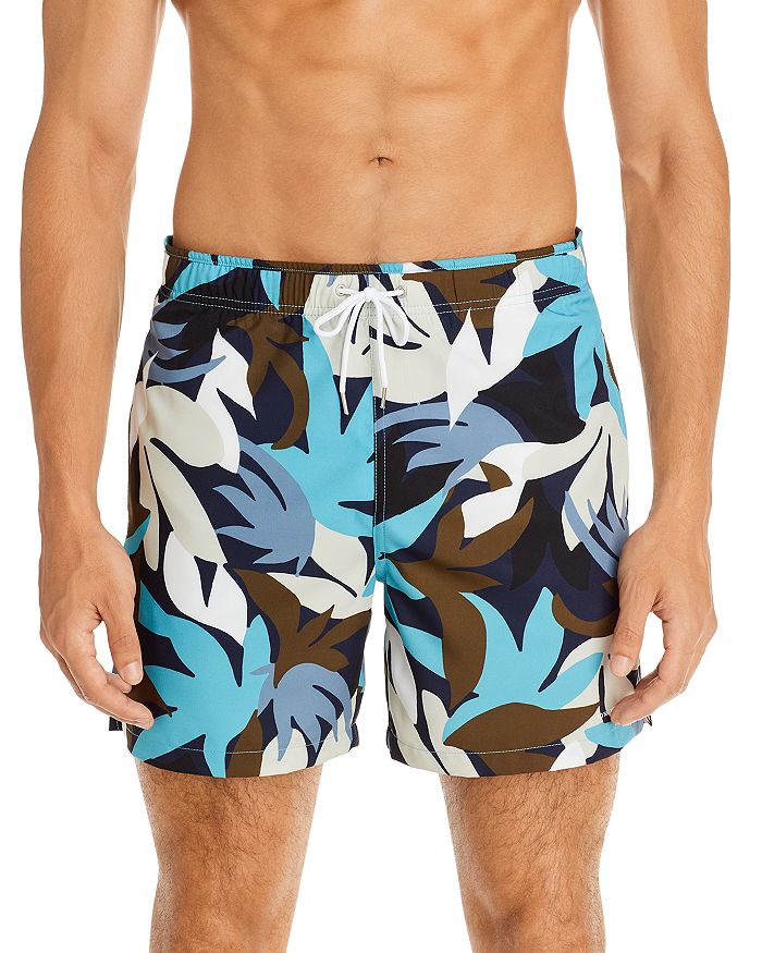 NN07 Jules Tropical Print Swim Shorts | Bloomingdale's