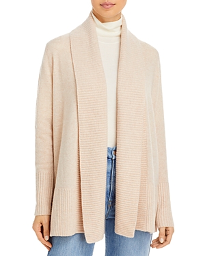 C By Bloomingdale's Cashmere C By Bloomingdale's Shawl-collar Cashmere Cardigan - 100% Exclusive In Heather Oatmeal