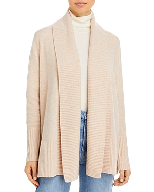 C By Bloomingdale's Shawl-collar Cashmere Cardigan - 100% Exclusive In Heather Oatmeal