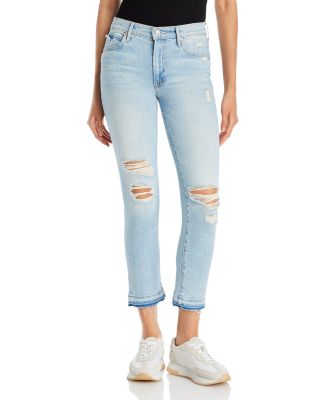 MOTHER The Rascal High Rise Ankle Jeans in Vacation Temptation