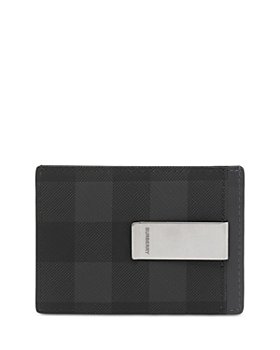 Faux Burberry Wallet Classic Check Design Leather Contrast Trim