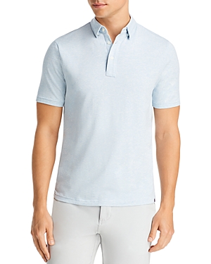 Faherty Movement Stretch Stripe Regular Fit Polo Shirt In Cardiff Blue