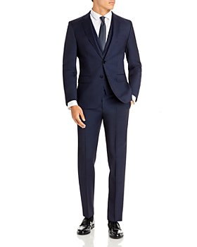 BOSS - H-Huge Melange Solid Slim Fit 3-Piece Suit