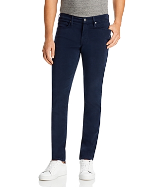 Shop Frame L'homme Slim Brushed Twill Pants In Navy