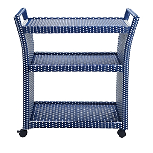 Furniture Of America Phelps Outdoor Bar Cart In Navy