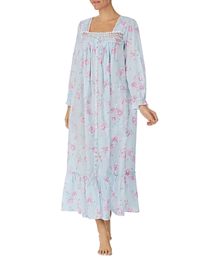 Eileen West Ballet Printed Cotton Maxi Nightgown