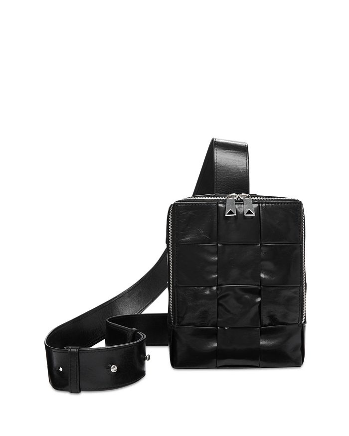 Cassette leather crossbody bag - Bottega Veneta - Men