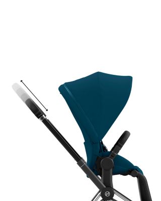 PRIAM 4 Stroller – Chrome Frame and Black Handle