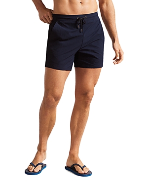 Ted Baker Colne Textured Swim Shorts In Navy