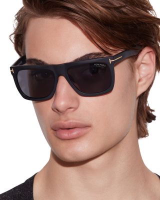 Morgan Polarized Flat Top Square Sunglasses, 57mm