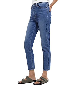 The Kooples High Rise Slim Ankle Jeans In Blue