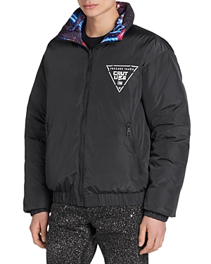 Versace Jeans Couture Galaxy Print Reversible Puffer Jacket