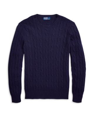 Cashmere Cable Knit Crewneck Sweater