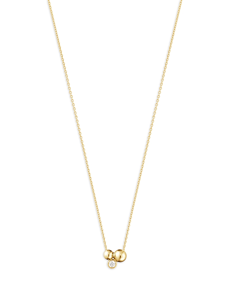 Georg Jensen 18k Yellow Gold Moonlight Grapes Diamond Grape Cluster Pendant Necklace, 17.72 In Gold